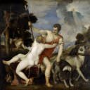 Titian Venus and Adonis 1553 54, Artist: Titian, (Tiziano Vecellio)