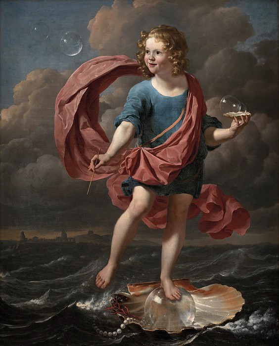 Karel Dujardin (1628-78) - Boy Blowing Soap Bubbles. Allegory on the Transitoriness and the Brevity of Life, 1663, : , (SMK) ( () ) , (SMK) ( Gallerix.ru)