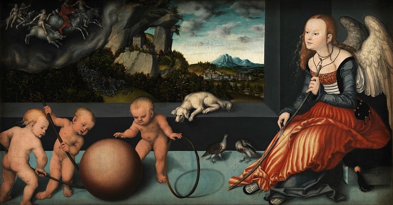 Lucas Cranach den ?ldre (C. 1472-1553) - Melancholy, 1532, : , (SMK) ( () ) , (SMK) ( Gallerix.ru)