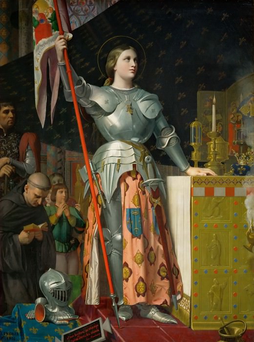 Partea 1 Louvre - Ingres, Jean-Auguste-Dominique (Montauban 1780-1867 Paris) - Jeanne d'Arc la încoronarea lui Carol al VII în Reims ka