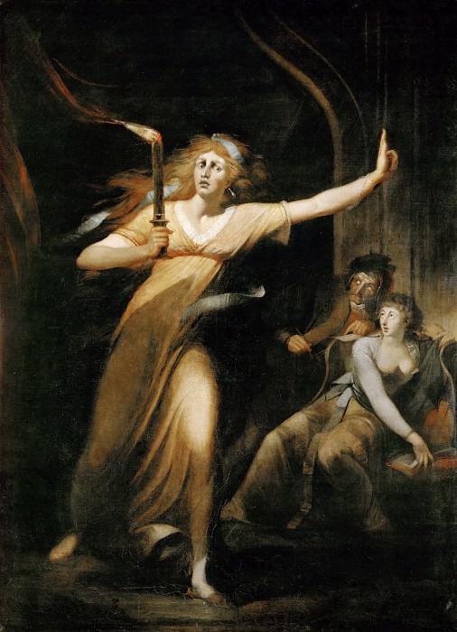 Partea 1 Louvre - Fyusli, Johann Heinrich (1741 Zürich - 1825 Londra) - Lady Macbeth de mers pe jos în jurul într-un vis
