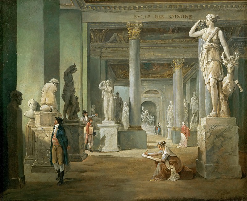 Partea 1 Louvre - Robert, Hubert (Paris 1733-1808) - Sala de sezoane la Luvru
