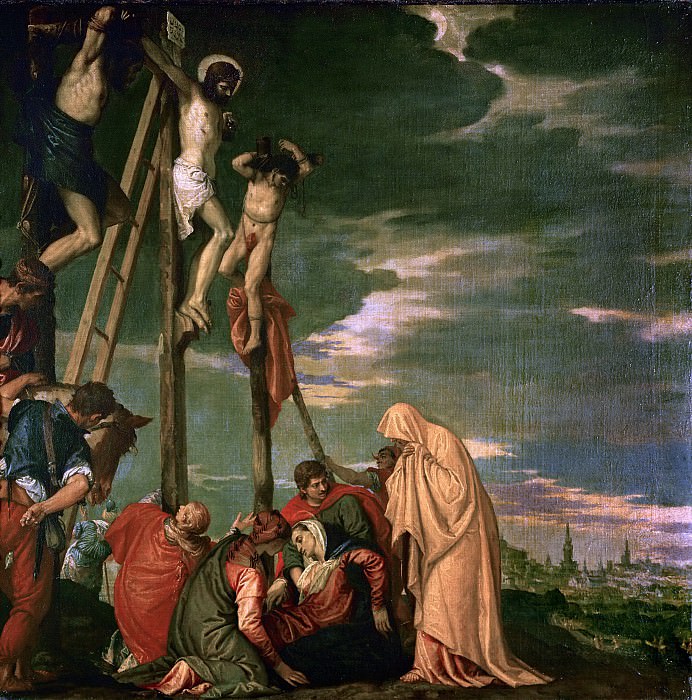 Partea 1 Louvre - Veronese (Paolo Cagliari) (Verona 1528-1588 Veneția) - Răstignirea