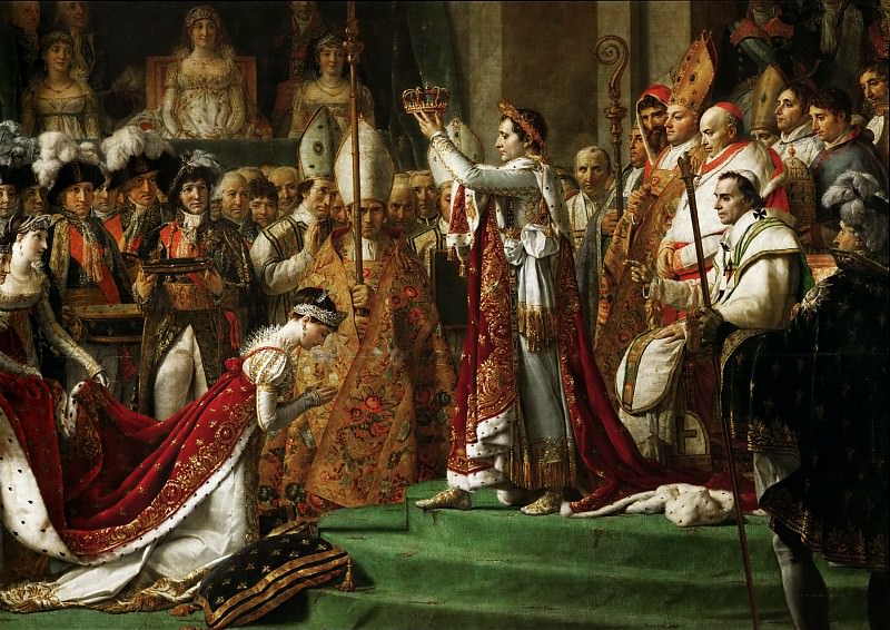 Partea 1 Louvre - David, Jacques-Louis (Paris, 1748-1825 Bruxelles) - Dedicarea al împăratului Napoleon I și Încoronarea împărătesei