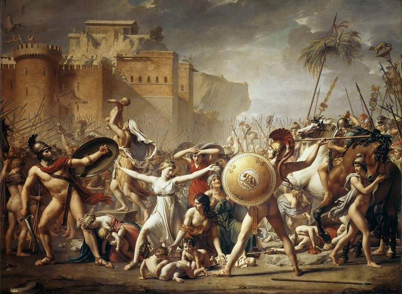 Partea 1 Louvre - David, Jacques-Louis (Paris, 1748-1825 Bruxelles) - Sabine opri lupta romanilor cu Sabina