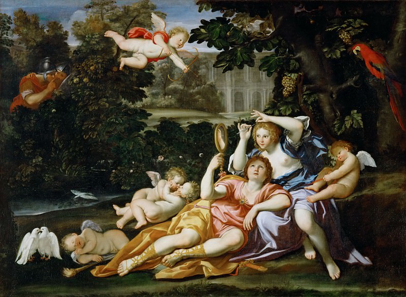 Partea 1 Louvre - Domenichino (Domenico Dzamperi) (Bologna 1581-1641 Napoli) - Rinaldo și Armida