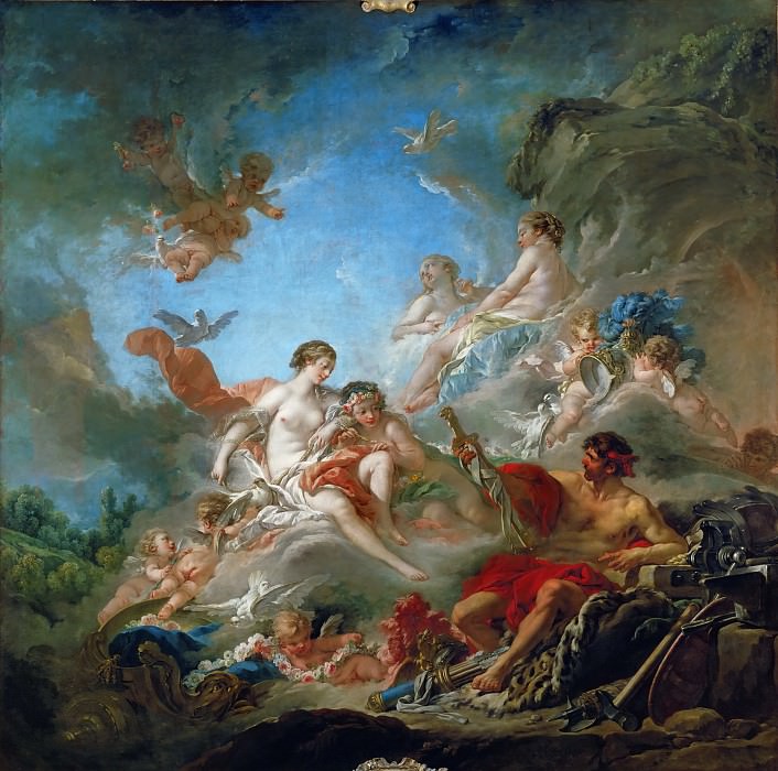 Partea 1 Louvre - Boucher, Francois - Vulcan, Venus arme predarea pentru Aeneas