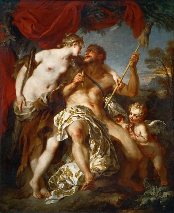 Partea 1 Louvre - Lemoyne, Francois (Paris 1688-1737) - Hercules și Omphale