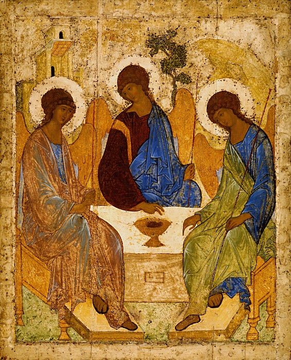 Ikone der Heiligen Dreifaltigkeit, Andrei Rublev: Analyse, Ikonographie