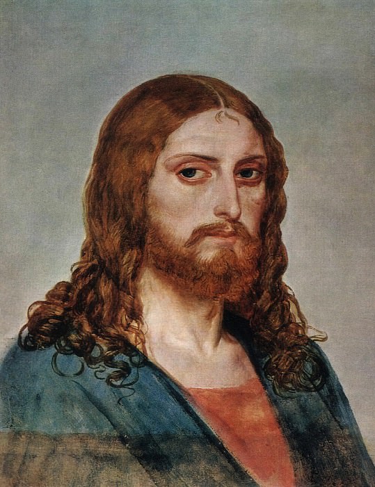Александр Андреевич Иванов - Голова Христа. 1840-е