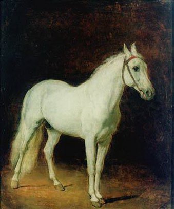 Александр Андреевич Иванов - Белая лошадь. Этюд. 1820