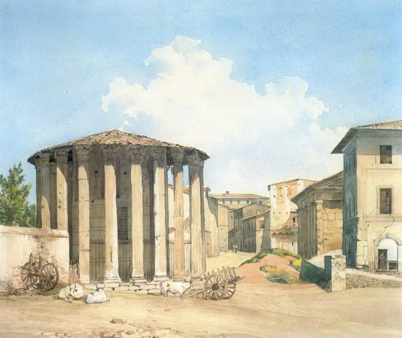 Александр Андреевич Иванов - Храм Весты в Риме. Конец 1830-х