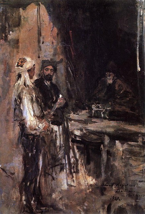 Коровин Константин Алексеевич (1861-1939) - Покупка кинжала. 1889