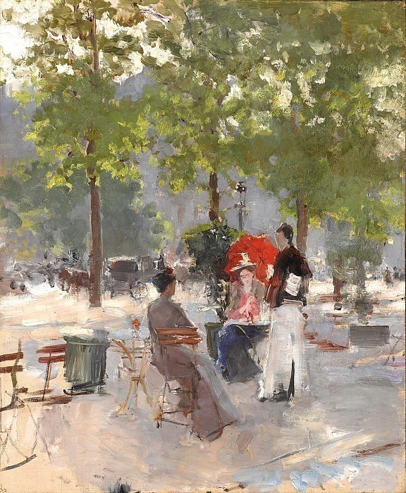 Коровин Константин Алексеевич (1861-1939) - Парижское кафе2. 1890-е