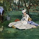 The Monet Family in the Garden  -  1874. ������ ����