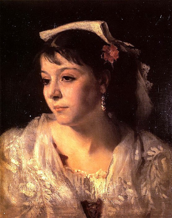 Head of an Italian Woman 1878.