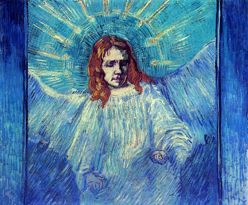 Полуфигура ангела (по оригиналу Рембрандта). Винсент Ван Гог