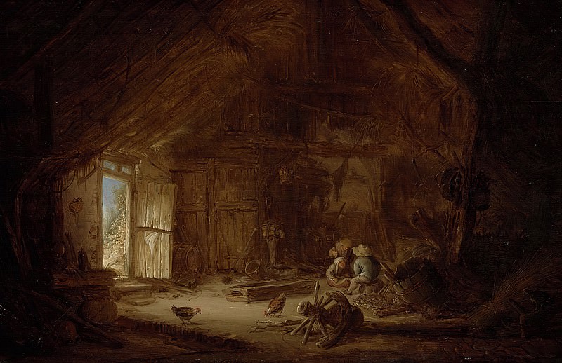 �����������: ����� 1 - Ostade, Isaac van -- Stalinterieur met drie kinderen, 1642