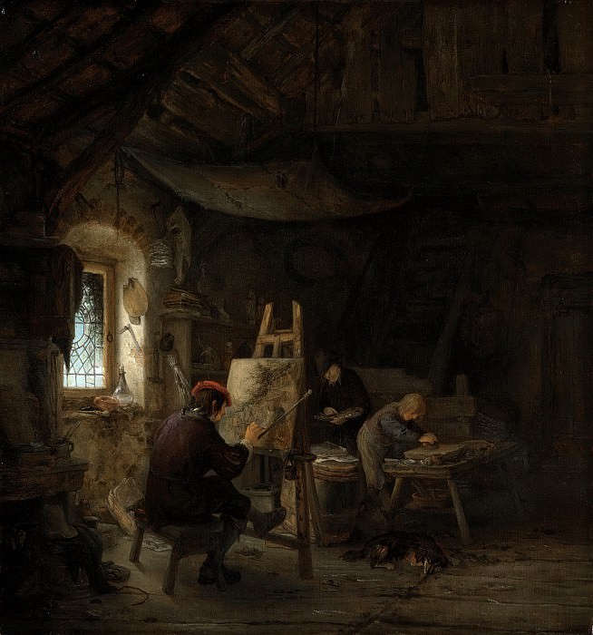 �����������: ����� 1 - Ostade, Adriaen van -- Schildersatelier, 1630-1685