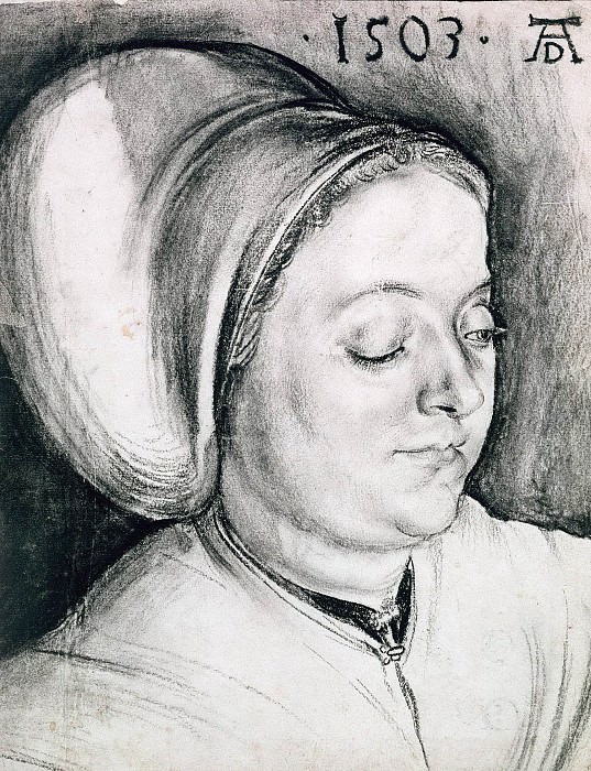 Альбрехт Дюрер - Женский портрет, предположительно жены художника