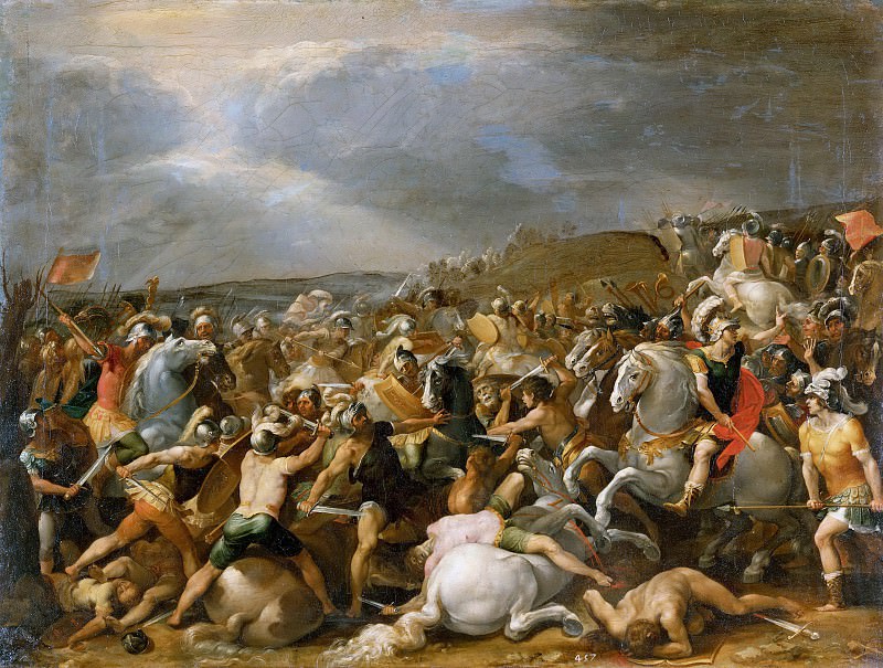 Battle of Tullus Hostilius and the Veientes. Giuseppe Cesari