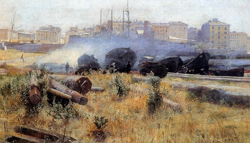 Gambogi Raffaello Boats in dock in Livorno Sun. Раффаэлло Гамбоджи