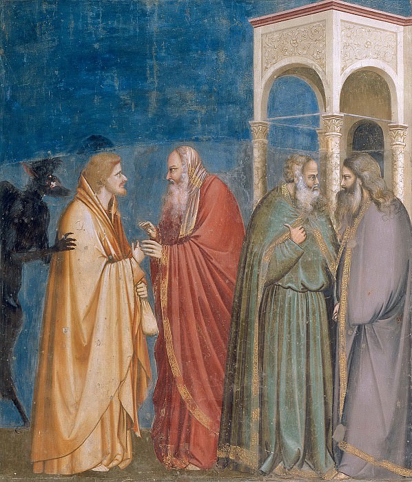 28. Judas Betrayal — Giotto di Bondone