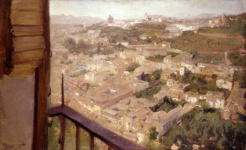 Lopez Mezquita Jose Maria Vista del Albaicin. Хосе Мария Лопес Мечеть