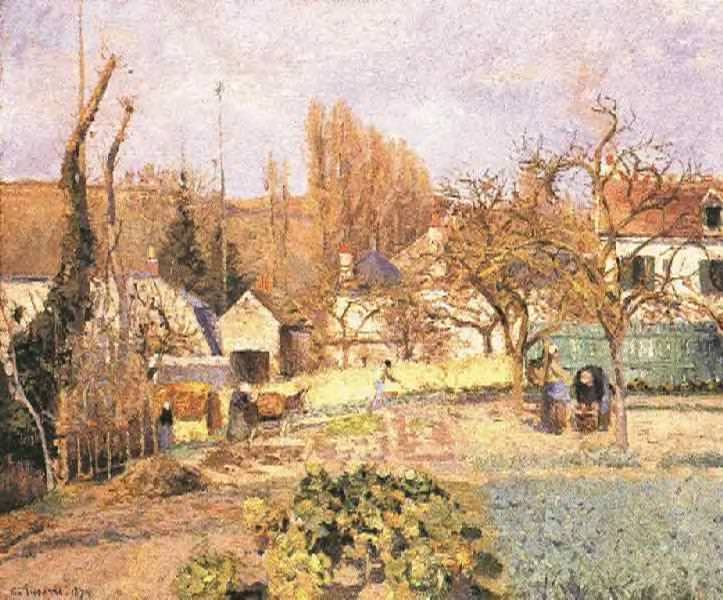 Kitchen Garden At The Hermitage Pontoise 1874 Camille Pissarro