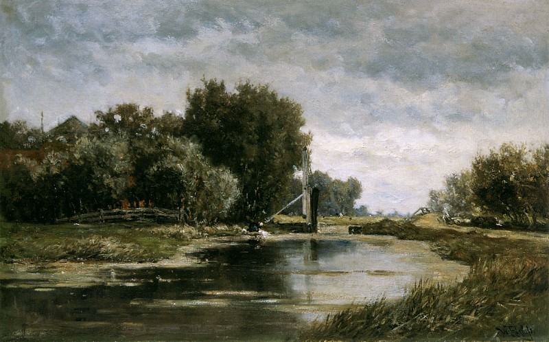 Roelofs Willem Canal at Gouda Sun.  