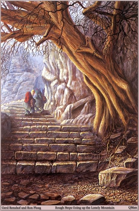 QMan GR RP RoT 746 Rough Steps Going up the Lonely Mountain. Gerd & Ploeg Renshof
