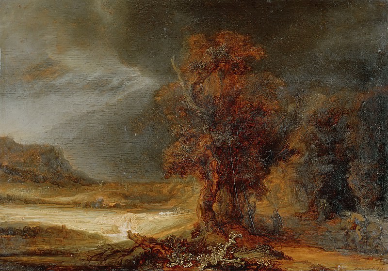 Landscape with the Good Samaritan — Rembrandt Harmenszoon Van Rijn