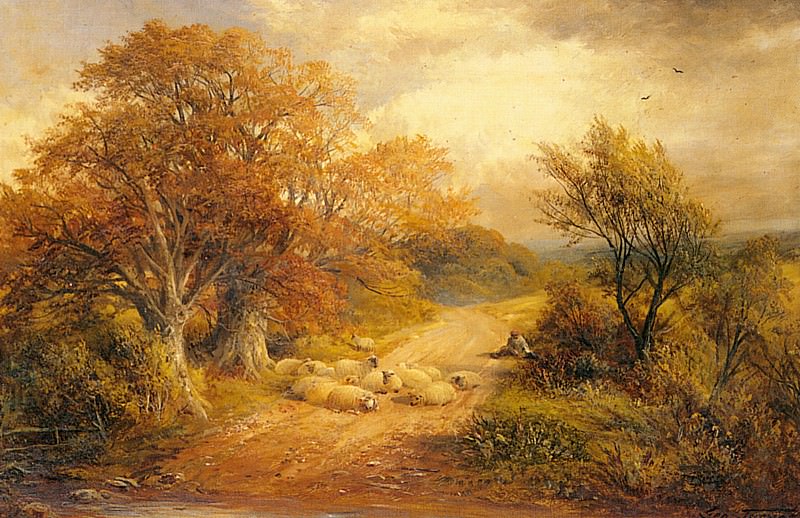 Turner George A Derbyshire Water Lane. Джордж Тернер