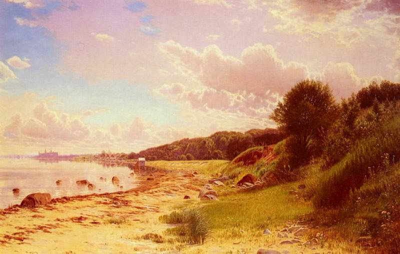 Thorenfeld Anton Erik Christian En Stille Sommerdag-Hellebok Mod Kronborg. Антон Эрик Кристиан Торенфельд