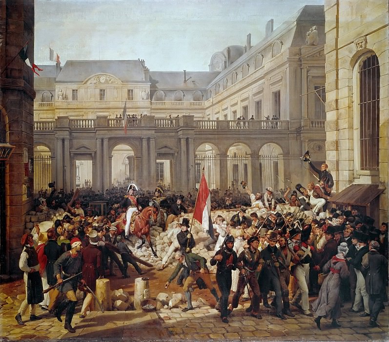 Revolution of 1830, Departure of King Louis-Philippe for the Paris