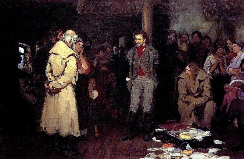 Илья Репин. Арест пропагандиста. 1878