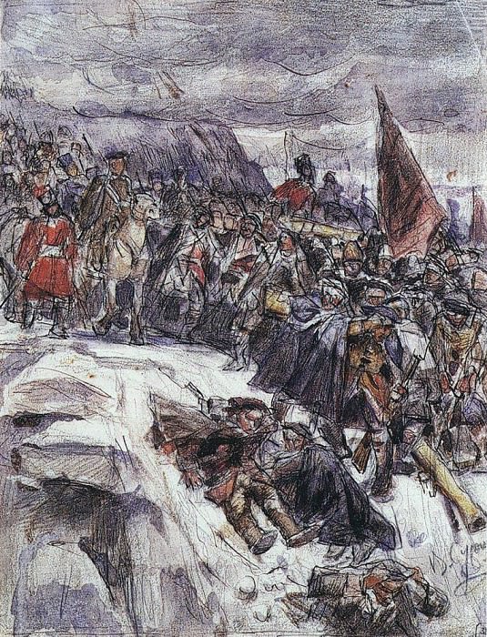 Переход Суворова через Альпы. 1898. Василий Иванович Суриков