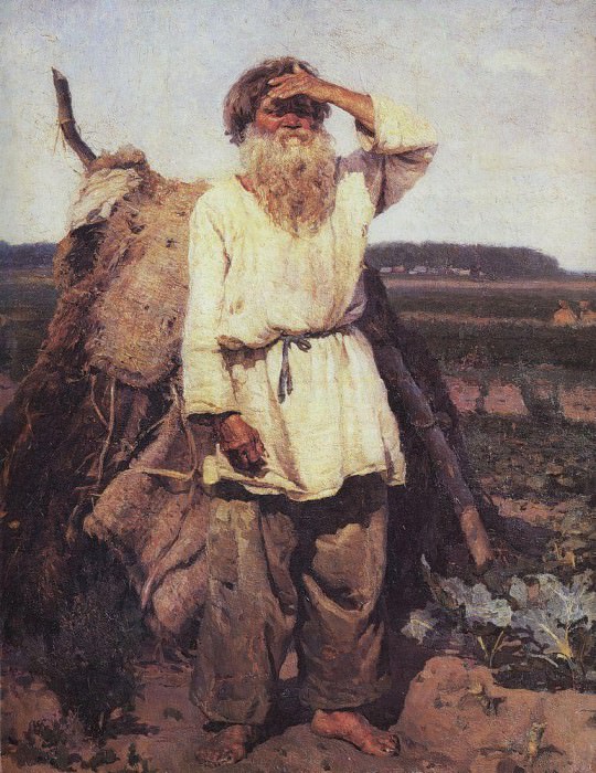 Старик-огородник. 1882. Василий Иванович Суриков