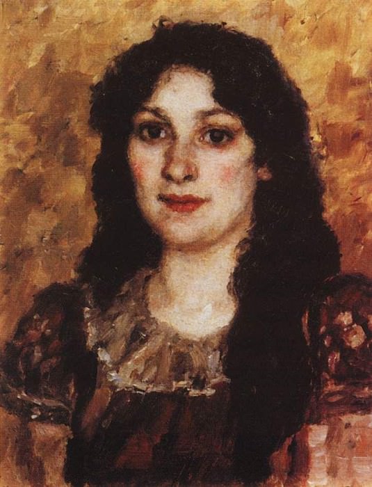 Портрет Елизаветы Августовны Суриковой, жены художника. 1888. Василий Иванович Суриков