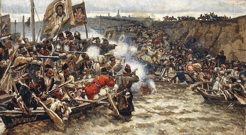 Покорение Сибири Ермаком 1. 1895. Василий Иванович Суриков