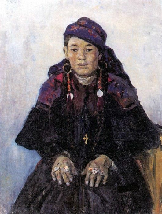 Портрет хакаски. 1909. Василий Иванович Суриков