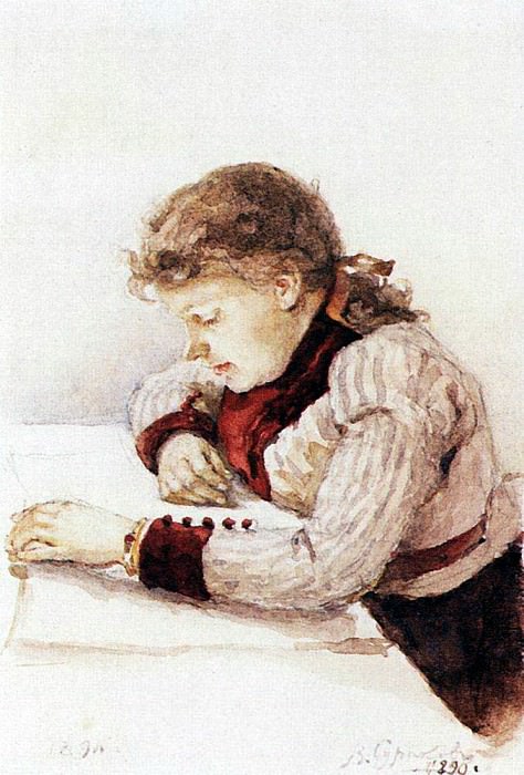 Портрет К. М. Верхотуровой. 1890. Василий Иванович Суриков