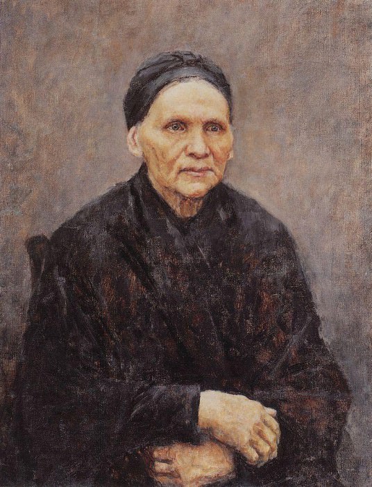 Портрет П. Ф. Суриковой (матери художника). 1887. Василий Иванович Суриков