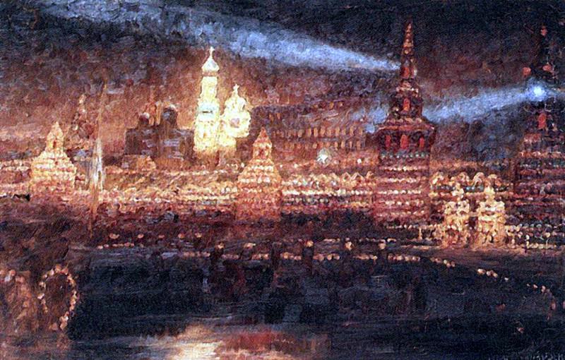Иллюминация Москвы. 1882. Василий Иванович Суриков