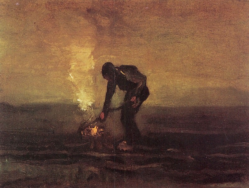 Peasant Burning Weeds” - Vincent van Gogh